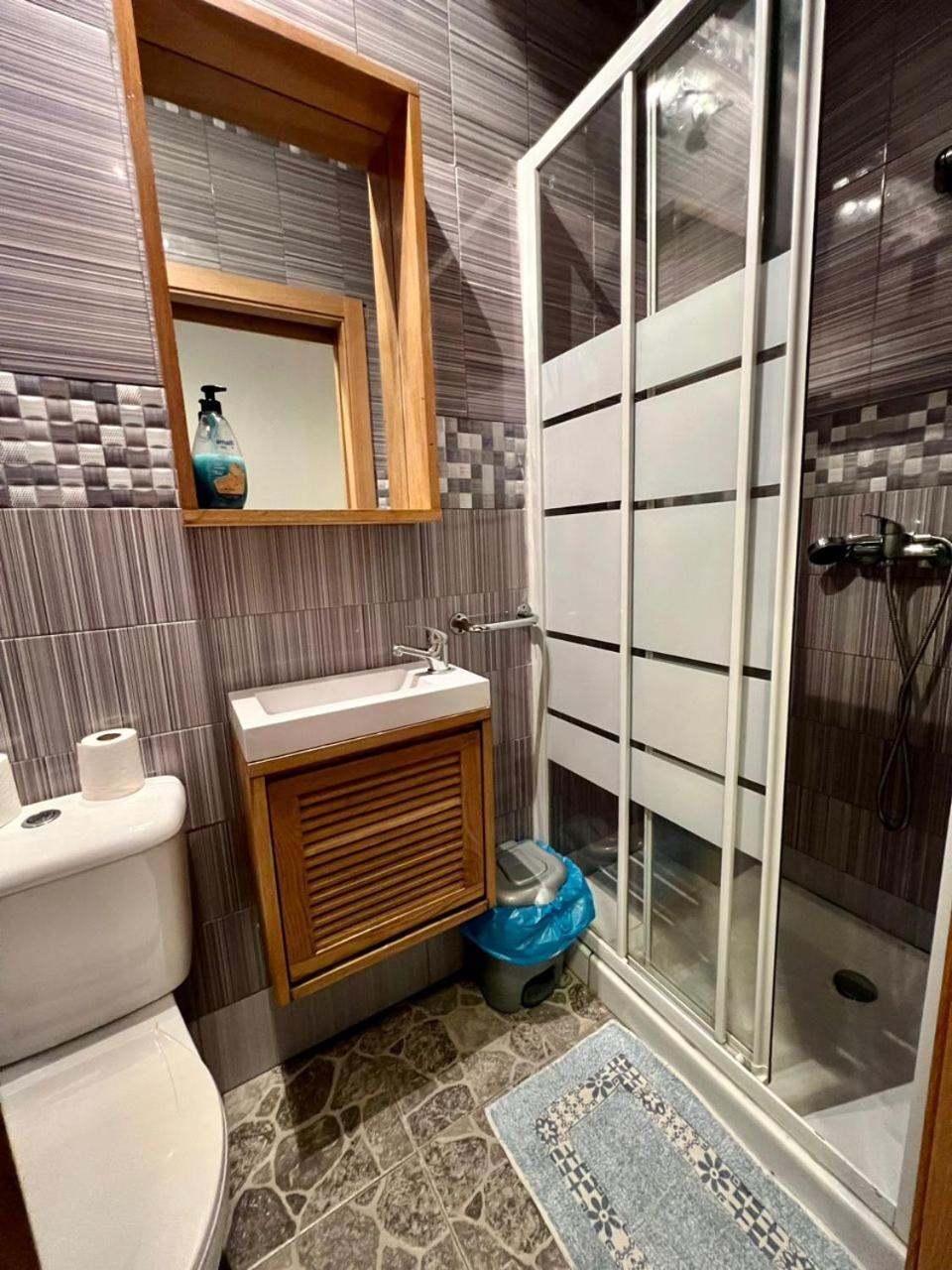 Hostal Milan Аліканте Екстер'єр фото Bathroom with shower enclosure